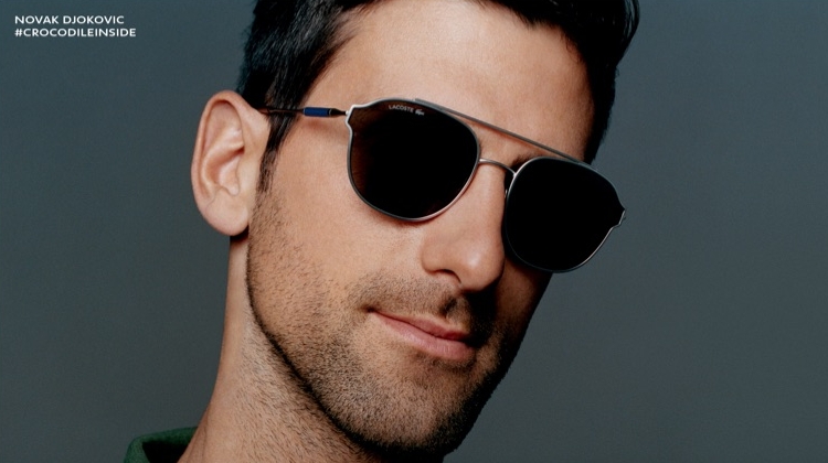 Novak Djokovic fronts Lacoste's spring-summer 2019 eyewear campaign.
