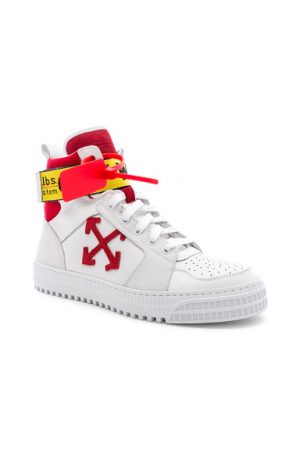 OFF-WHITE Industrial Belt Hi-Top Sneaker in White. - size 40 (also in 44) OFF-WHITE Industrial Belt Hi-Top Sneaker in White. - size 40 (also in 44)