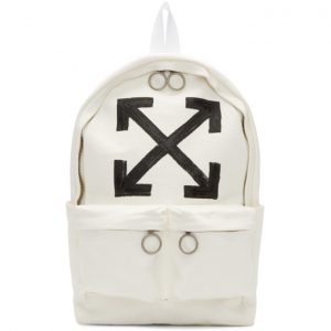 Off-White White Brushed Arrows Backpack Off-White White Brushed Arrows Backpack