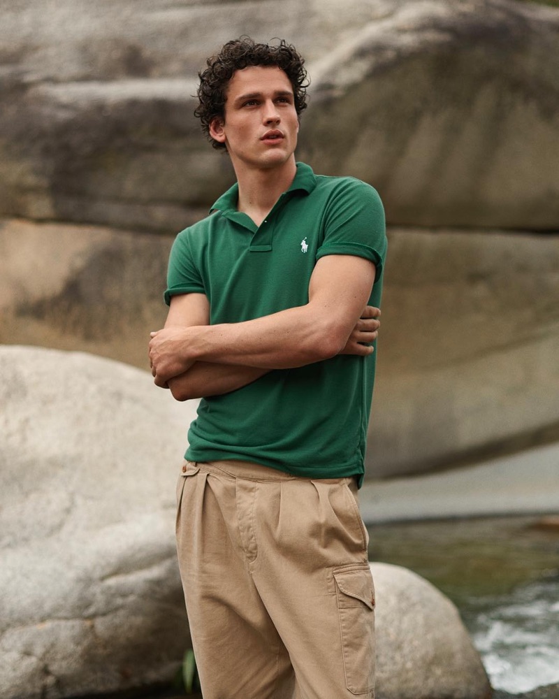 Simon Nessman stars in POLO Ralph Lauren's Earth Polo campaign.