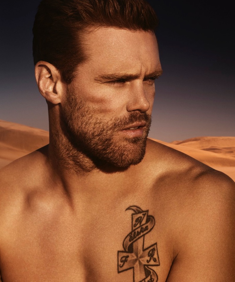 Simon Eeles photographs Nick Youngquest for Paco Rabanne Invictus. 