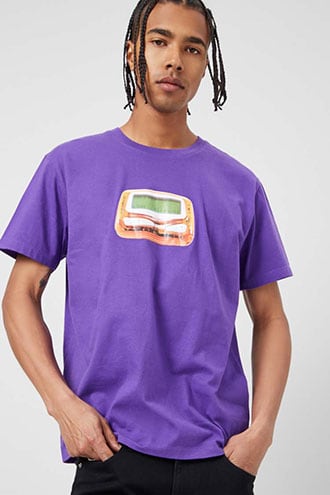 Pager Graphic Tee at Forever 21 Purple/orange | The Fashionisto