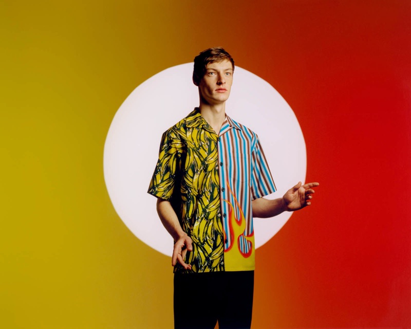 Roberto Sipos stars in Prada's Double Match campaign.