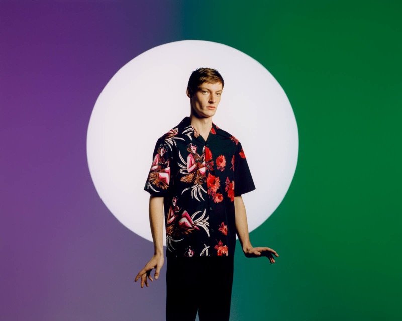 Front and center, Roberto Sipos stars in Prada's Double Match campaign.