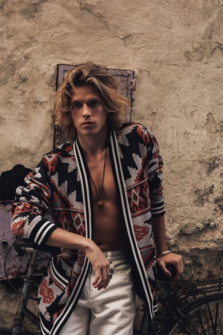 Moroccan fashion men top