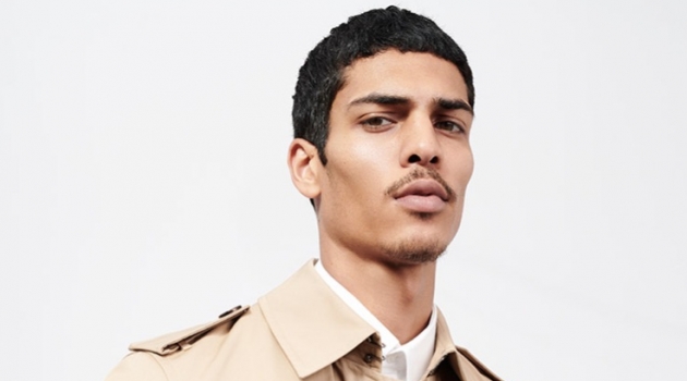 Geron McKinley Dons Reserved Premium Spring '19 Collection Donning a trench coat, Geron McKinley sports Reserved.