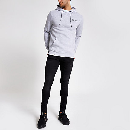 river island mens black jeans