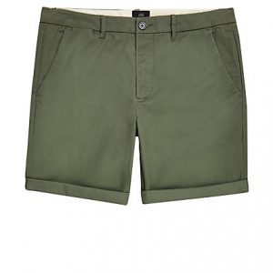 River Island Mens Khaki skinny fit chino shorts River Island Mens Khaki skinny fit chino shorts