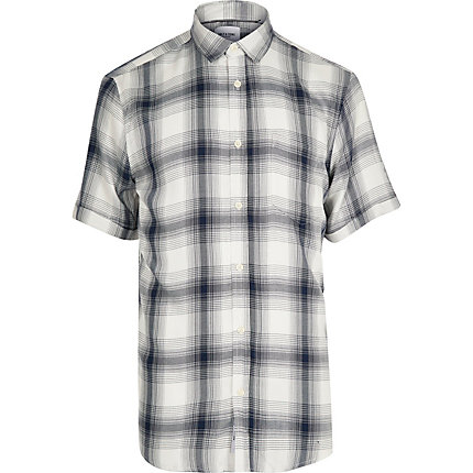 River Island Mens Only and Sons blue check shirt | The Fashionisto