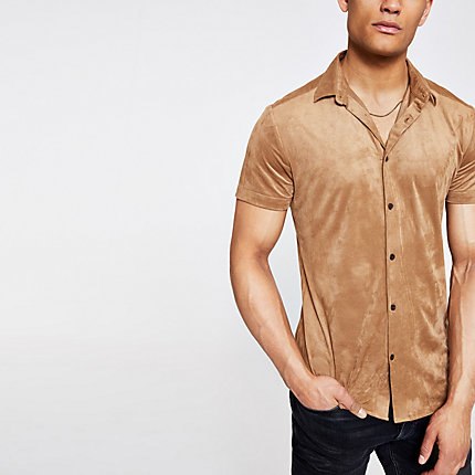 faux suede shirt