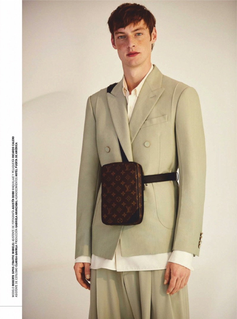 Roberto Sipos Embraces Quirky Style in Louis Vuitton for Esquire España