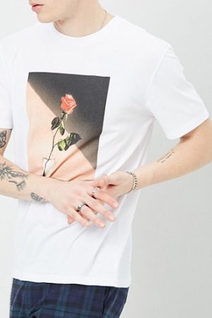 Rose Romantic Silence Graphic Tee at Forever 21 White/multi Rose Romantic Silence Graphic Tee at Forever 21 White/multi