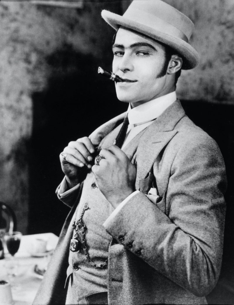 Rudolph Valentino 1922 Hat Blood and Sand Film Portrait