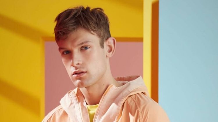 Midsummer Brights: Elliott Reeder Models Colorful Fashions for Scotch & Soda