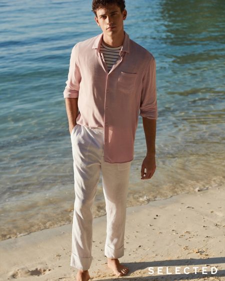 Xavier Serrano Hits Beach for Selected Summer '19 Campaign
