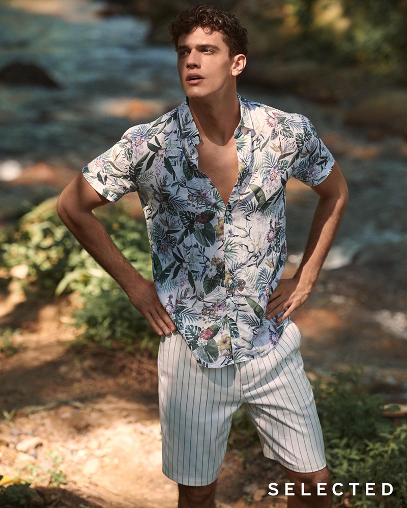 Buzz White photographs Xavier Serrano for Selected's summer 2019 campaign.