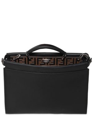 Slim Peekaboo Ff Embossed Leather Bag Slim Peekaboo Ff Embossed Leather Bag