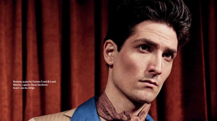 Staffan Lindstrom Impresses in Sartorial Wardrobe for Café