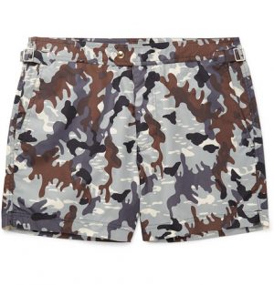 TOM FORD - Mid-Length Camouflage-Print Swim Shorts - Men - Gray TOM FORD - Mid-Length Camouflage-Print Swim Shorts - Men - Gray