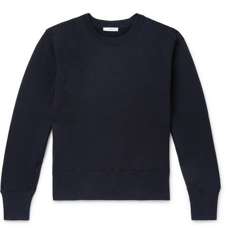 The Row – Nicolas Cotton and Cashmere-Blend Sweater – Men – Navy | The ...