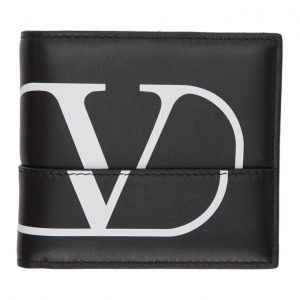 Valentino Black Valentino Garavani Deconstructed VLogo Wallet Valentino Black Valentino Garavani Deconstructed Go Logo Wallet