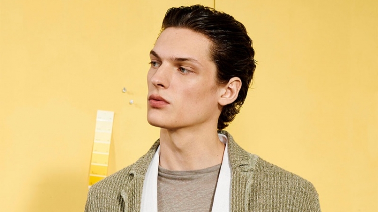 Naturals: Valentin Caron Dons Warm Neutrals from Zara Man