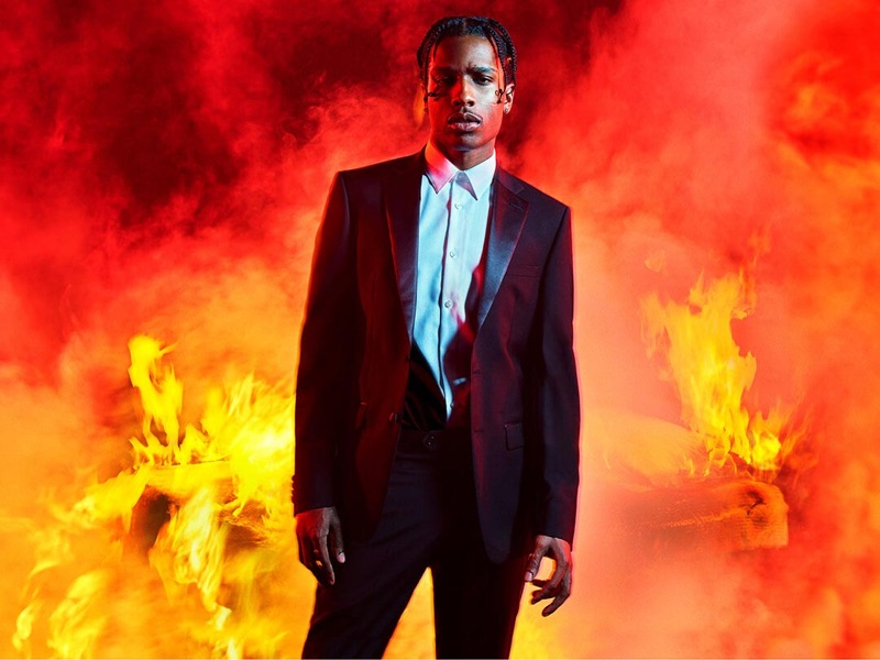 Donning a tuxedo, A$AP Rocky appears in Calvin Klein's spring-summer 2019 #MYCALVINS campaign.