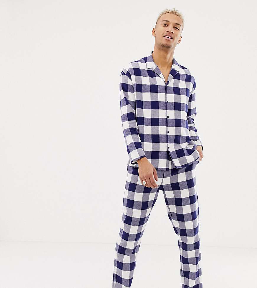 ASOS DESIGN his & hers mix & match woven straight pyjama bottoms in ...