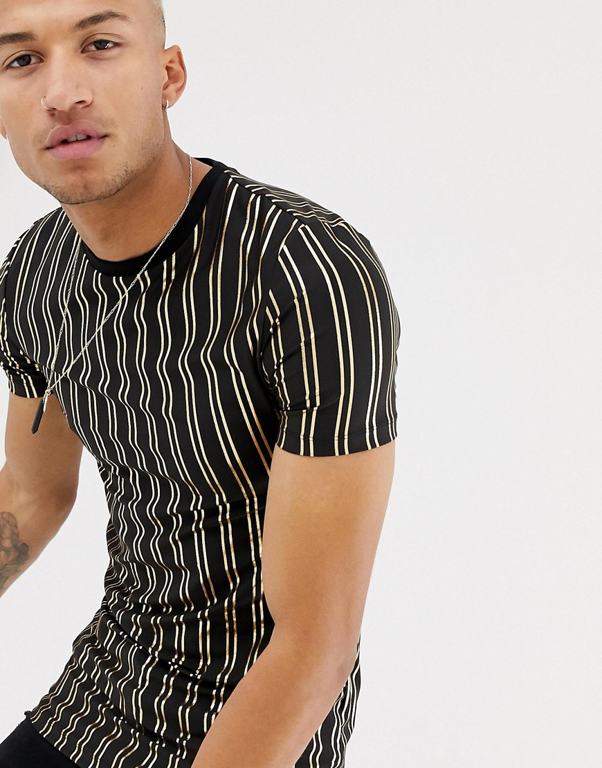 longline muscle fit t shirts