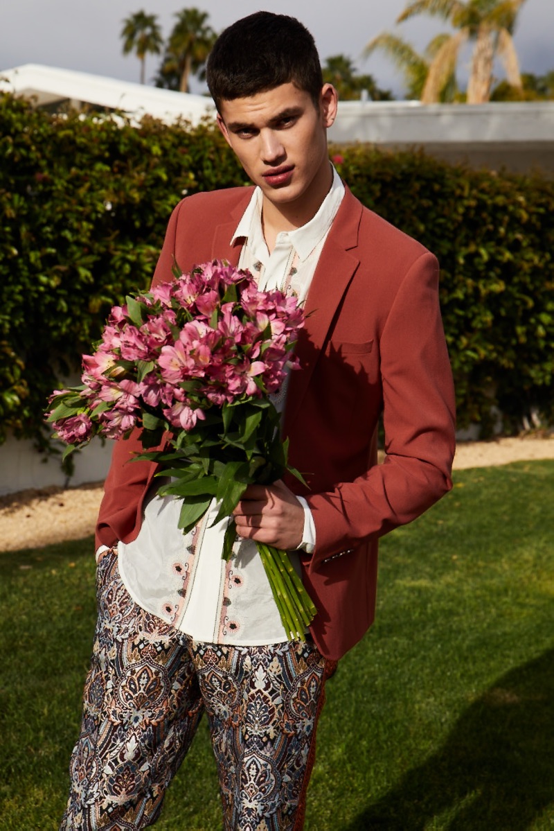 Finn Hayton dons summer tailoring for ASOS.