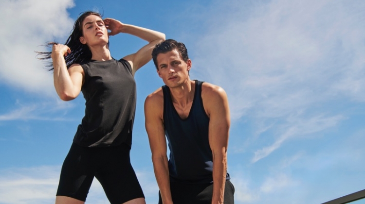 Hilary Rhoda and Garrett Neff front ATM's summer 2019 campaign.