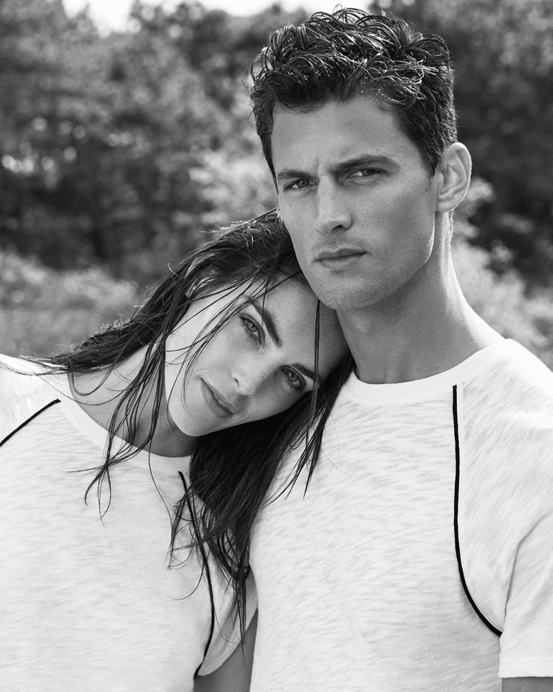 Matthew Kristall photographs Hilary Rhoda and Garrett Neff for ATM's summer 2019 campaign.