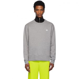 Acne Studios Grey Fairview Face Sweatshirt Acne Studios Grey Fairview Face Sweatshirt