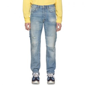 Acne Studios Indigo Bla Konst 1996 Vintage Patch Jeans Acne Studios Indigo Bla Konst 1996 Vintage Patch Jeans