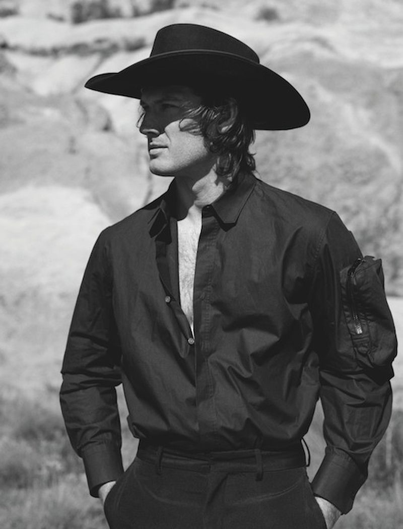 Alex Pettyfer embraces contemporary western style for the pages of Man About Town.