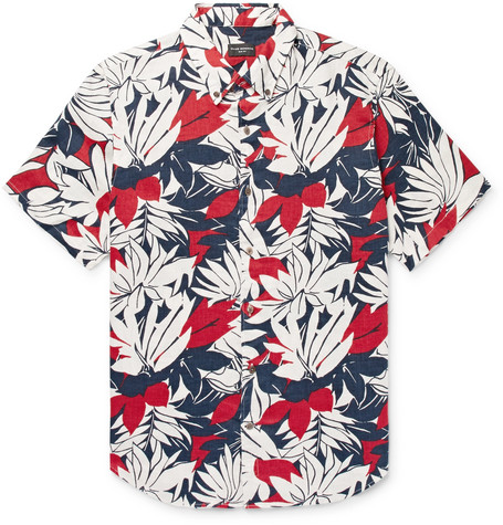 club monaco hawaiian shirt