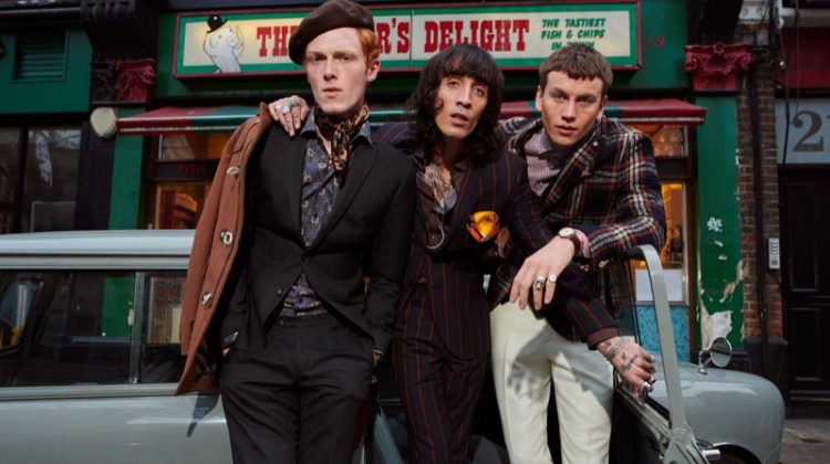 Linus Wordemann, Juan Milan, and Sid Ellisdon star in Club of Gents' fall-winter 2019 campaign.