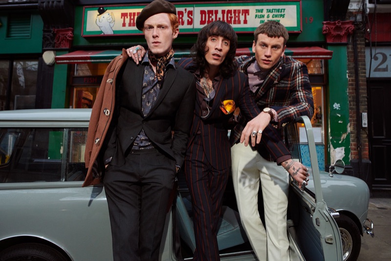 Linus Wordemann, Juan Milan, and Sid Ellisdon star in Club of Gents' fall-winter 2019 campaign.