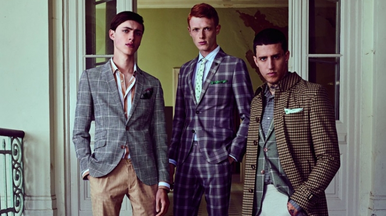 Sep Graf, Linus Wordemann, and Miles Langford front Club of Gents' spring-summer 2019 campaign.