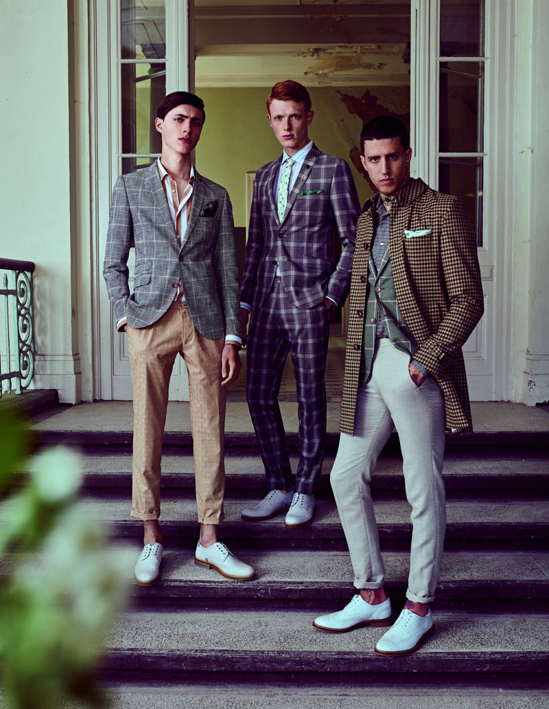 Sep Graf, Linus Wordemann, and Miles Langford front Club of Gents' spring-summer 2019 campaign.