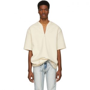 Fear of God Off-White Half-Zip T-Shirt Fear of God Off-White Half-Zip T-Shirt