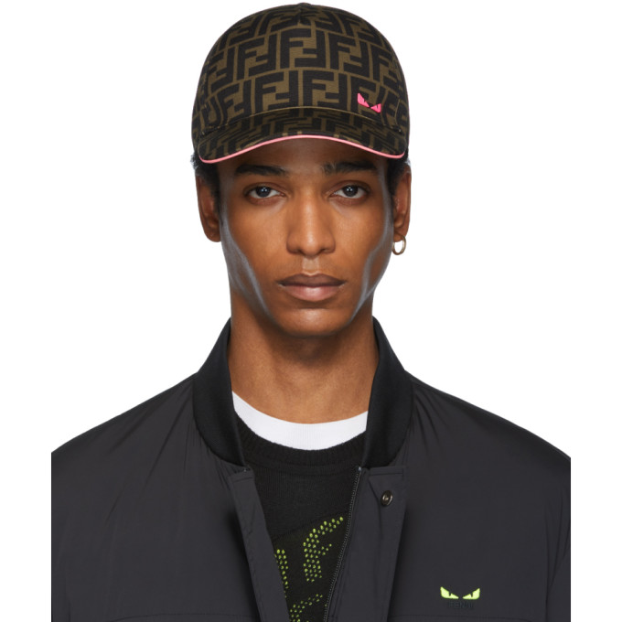 Fendi Brown and Pink Forever Fendi Cap | The Fashionisto