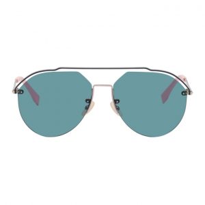 Fendi Silver and Blue FF M0031/S Sunglasses Fendi Silver and Blue FF M0031/S Sunglasses