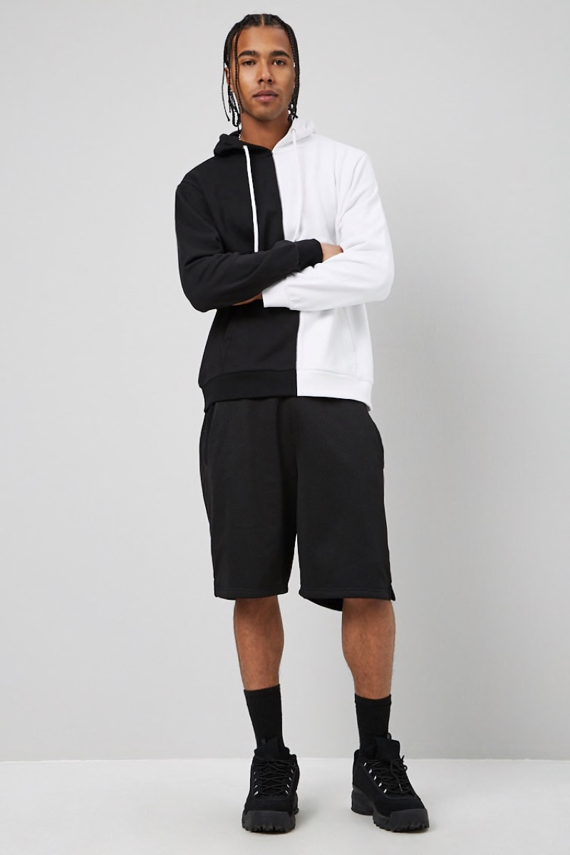 Forever 21 French Terry Colorblock Hoodie $22.90 » 7 Casual Clothing Essentials for Men Forever 21 French Terry Colorblock Hoodie $22.90