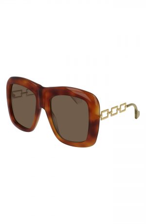 Gucci 54Mm Square Sunglasses - Shiny Blonde Havana Gucci 54Mm Square Sunglasses - Shiny Blonde Havana