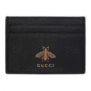 Gucci Black Bee Card Holder Gucci Black Bee Card Holder