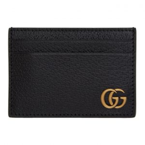 Gucci Black GG Marmont Money Clip Card Holder Gucci Black GG Marmont Money Clip Card Holder