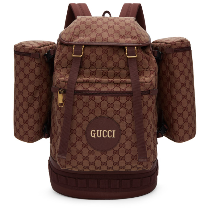 Gucci Burgundy Large GG Backpack | The Fashionisto