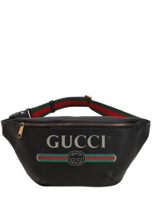Gucci Print Leather Belt Bag Gucci Print Leather Belt Bag