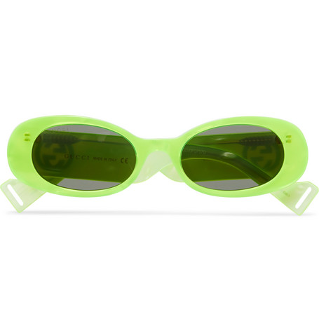 Gucci – Round-Frame Acetate Sunglasses – Men – Yellow | The Fashionisto